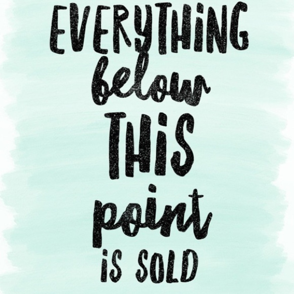 Everything below this is sold!